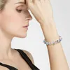 Bangle Women's Crystal Justerable Armband Delicate Beded Fashionabla and Beautiful