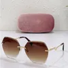 Solglasögon stjärna högkvalitativa Rimless Ocean Lenses Classic Fashion Women's Anti-Radiation Anti-Glase Glassessunglassessunglasses