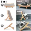 Meble dla kotów drewniane scraper scraper odpinane łóżko salonu 3 w 1 drapanie na trening szlifierski zabawki zarysowania 230222