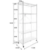 Kitchen Storage & Organization 5-Layer Rack Multi-function Cart Shelving Unit Organizer Folding Fridge Side Gap Wheeled For Bathroom