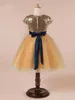 Dziewczyna sukienki cekin tiul sukienka dla niemowląt z krótkim rękawem koronkową suknię chrzcową Urodzony chrzt ubrania niemowlę 1 stroje urodzinowe stroje