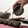 Kopjes schotels twee kopjes ruw aardewerk Kungfu theedragon reliëf gesneden meester van 45 ml / 50 ml 80 ml persoonlijke koffie op verkoop