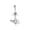 Navel Bell -knop Ringen D0361 2 kleuren Body Piercing sieraden Belly Dange Drop levering Dhgarden Dhxll