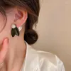 Boucles d'oreilles à clous pour femmes, bijoux de luxe français, fleur de perle, mode jolie fille, bijoux inhabituels, accessoires cadeaux de noël, 2023