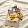Hair Accessories 2023 Kids UV400 Sunglasses Cute Bear Shaped Outdoor Beach For Toddler Boys Girls 6 Colors