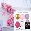 Decorazione per feste 1 set Kit ghirlanda arco palloncino rosa viola per matrimonio compleanno anniversario decorazioni palloncini fai da te Globos