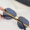 Lunettes Gradient Designer Lunettes de soleil Luxury Eyeglass Full Fild Ferme Lunettes Fashion Simple Big Square Gold Frame UV400 PLACE SHOW LURNE SUN LURME3461878