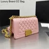 CC Shoulder Bags 2023 Luxury Designer Womens Classic Mini Flap Quilted Bags Lambskin Genuine Leather bag Gold Metal Hardware Chain Crossbody Shoulder Outdoor Sa