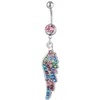 ネーブルベルボタンリングD0551BウィングMticolor Belly Ring Drop Delivery Jewelry Body Dhgarden Dhaav