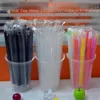 Classic Disposable Straws Pearl Milk Tea Straw Porridge Tube Thick Straw Independent Packaging Expectant Mother Straw 100 Pcs/Pack