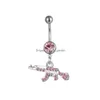 Navel Bell Button Ringen D0081 Gun Belly Ring Mix Kleuren Drop Levering Sieraden Body Dhgarden Dhh76