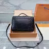 Designer HANDLE SOFT TRUNK Box Shoulder Bags Messenger Cross Body Bag Monograms Mirror Embossed Genuine Leather relief Handbags Mini Luggage