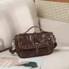 Sacs à bandoulière en cuir véritable luxe femmes sac rétro tannage végétal première couche cuir de vachette main messager