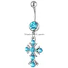 ネーブルベルボタンリングD0551BウィングMticolor Belly Ring Drop Delivery Jewelry Body Dhgarden Dhaav