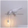 Altro Lampada da tavolo per uccelli da giardino per la casa italiana Seletti Light Led Desk Animal Lucky Soggiorno Camera da letto Comodino Decor Fixtures 1020 Drop Ot583