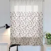 Curtain Polyester Flower Print Kitchen Valance Drape Short Window Home Decor