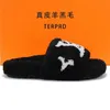 l Sandals Slippers Designer boot Shoes Flip Flops Fashion Anti-Slip Female Slides H1115 Women Furry Fluffy Faux Fur v Luxury Brand Warm Indoor