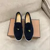 Designer LP Casual Schoenen Mannen Loro Suede Loafers Mode Jurk Schoen Charmes Verfraaid Lopen Sneakers Heren Lederen Loafer Mode Schoenen 3535