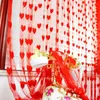 Curtain 1pcs Punch-free Summer Decoration Love Door Household Bathroom Living Room Bedroom Partition Girl Heart F8399