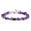 STRAND HEALING Natuurlijke amethisters Bracelet Stone Purple Crystal verstelbare elegante energie -armband voor vrouwelijke sieradencadeau