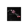 Navel Bell -knappringar D0564 2 Färger Bowknot med Pearl Style Belly Piercing Body Jewel Mix Drop Delivery Dhgarden Dhjts