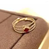 Cluster Rings KJJEAXCMY Fine Jewelry S925 Sterling Silver Inlaid Natural Ruby Girl Exquisite Ring Support Test Chinese Style Selling