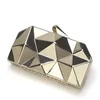 Evening Bags Gold Acrylic Box Geometric Clutch Elegent Chain Women Handbag for Party Shoulder Wedding/Dating/Party 230223
