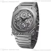 DJF Octo Finissimo 102937 Automatic Mens Watch 80h/28800 Power Reserve Skeleton Dial Titanium Steel Case Bracelet 42mm New Watches Timezonewatch E49