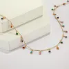 Choker Bohemian Colorful Resin Beads Necklace For Women Charm Stone Chain Chockers Handmade Party Jewelry Wholesale Collares