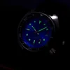 Orologi da polso Orologio da uomo automatico in acciaio inossidabile 316L blu vintage 6105 Japan NH35