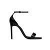 Üst opyum yüksek topuklu tasarımcı kadın sandaletler açık ayak parmağı stiletto topuk klasik metal harfler sandal moda stilist ayakkabı kutu tozu çantası boyutu 35-40