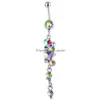 Navel Bell Button Rings D0005 Angel Belly Ring Drop Delivery Jewelry Body Dhgarden Dhwut