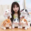 Party Decoration Easter Day Cute White Grey Standing Bunny Simulated Rabbit Doll Gifts For Kids Happy 2023 Spring Favors Y2302