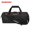 Bag Organizer WorkPro Tool Bag Portable Waterproof Electrician Bag Multifunktion Canvas Tool Organizer för reparationsinstallation HVAC 230223