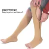 5PC Socken Strumpfwaren Zipper Kompression Socken Männer Frauen Schlank Dornröschen Bein Verhindern Krampfadern Socken Offene spitze Z0221