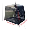 Tents and Shelters SUV Car Trunk Tent Selfdriving Tour Baecue Car Tail Extension Tent Sunshade Rainproof Travel Trunk Tent J230223