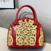 Totes väskväskor handväskor kvinnor ny kinesisk stil läder snidning med cheongsam bärbar messenger singel axel kvinnors väska