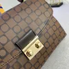 Croisette Crossbody Bag Checkerboard Handv￤ska Purse Tassels Woven Handle Strap Gold Hardware Women Flap Shoulder Messenger Bags Natural Cowhide