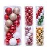 Party Decoration Christmas Balls décoratifs arbre suspendu pendentif d'anniversaire d'atmosphère festive Supplies Ball sets 24pcs