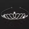 Party Favor Beau Cristal Brillant Diadème De Mariée Partie Pageant Ruban Plaqué Couronne Bandeau Pas Cher Désherbage Diadèmes Accessoires C9