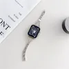 Luxe sterrenlicht roestvrijstalen polsband bandband armband voor Apple Watch Series 8 7 6 5 4 3 Ultra 45mm 49 mm