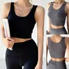 Women's T Shirts Women Sleeveless Tank Crop Top U-Neck Racerback Solid Color Camisole Underwear X7XE