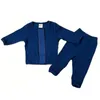 Passende Familien-Outfits, Denim-Band, Baumwolle, Oberteil, Hose, 2-teiliger Anzug, Kinder-Jungen-Trainingsanzug, Kleinkind-Mädchen-Herbstkleidungsset, Familien-Pyjama, Baby- und Kinderkleidung 230223