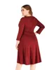 Casual Dresses Autumn High Waist Loose Plus Size 4XL 5XL Dress Women Vestido Long Sleeve Jersey Deep V-Neck Flowing