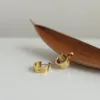 Brincos de colar Conjunto de aço inoxidável RHySong Ceia de oito pontas de oito salas de pulseira abrindo o ouro de zircão 2023 qualidade