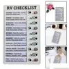 Auto -reinigingstools draagbare RV Checklist Notor Board Verwijderbare klusjes Herbruikbare creatieve pad voor Home Cam Travel Ouder Care Drop de Dhkxa