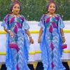 Etniska kläder MD Plus Size African Lace Dresses Elegant Women Traditionell Dashiki Boubou Wedding Party Hippie klänning Turkiet bär för damer 230223