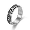Band Rings Spinning Spinner Ring Moon Sun Cat Rotating Stainless Steel Rings for Women Men Fashion Anxiety Sensory Couple Rings Antistress G230213