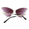 Lunettes de soleil Accessoires vestimentaires Élégant Anti-UV Ladies Fashion Po Props Adult Clear Lens For Vacation