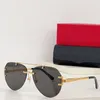 Lunettes Gradient Designer Lunettes de soleil Luxury Eyeglass Full Fild Ferme Lunettes Fashion Simple Big Square Gold Frame UV400 PLACE SHOW LURNE SUN LURME3461878